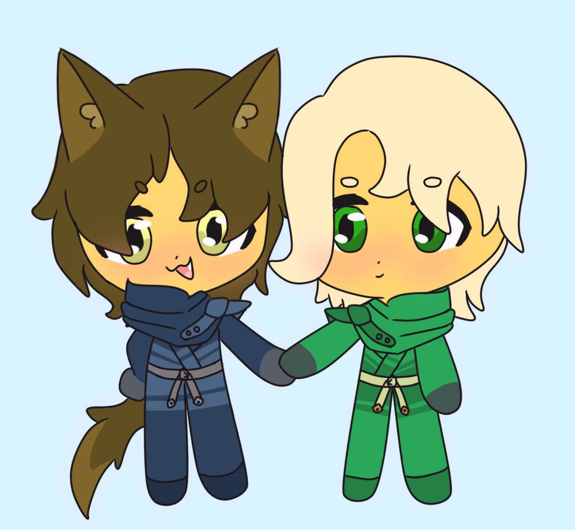 Fiesty_wolf's tweet photo. Me me me and Lloyd 
We’re so doomed toxic yaoi core heheh
(Base from Pinterest) https://t.co/E8VCphVD8a