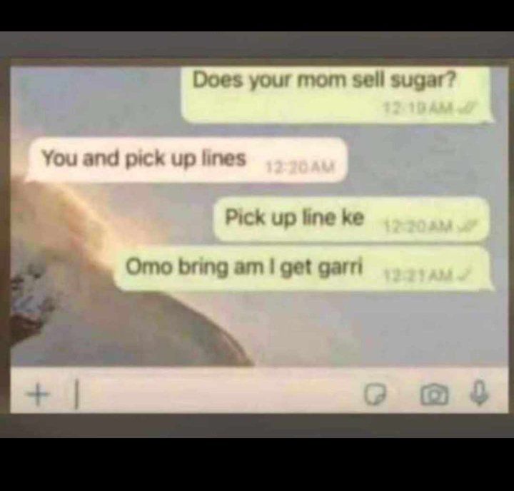 karmakhiz01's tweet photo. Pick up line ke 😂💔 https://t.co/813DDnsM0p