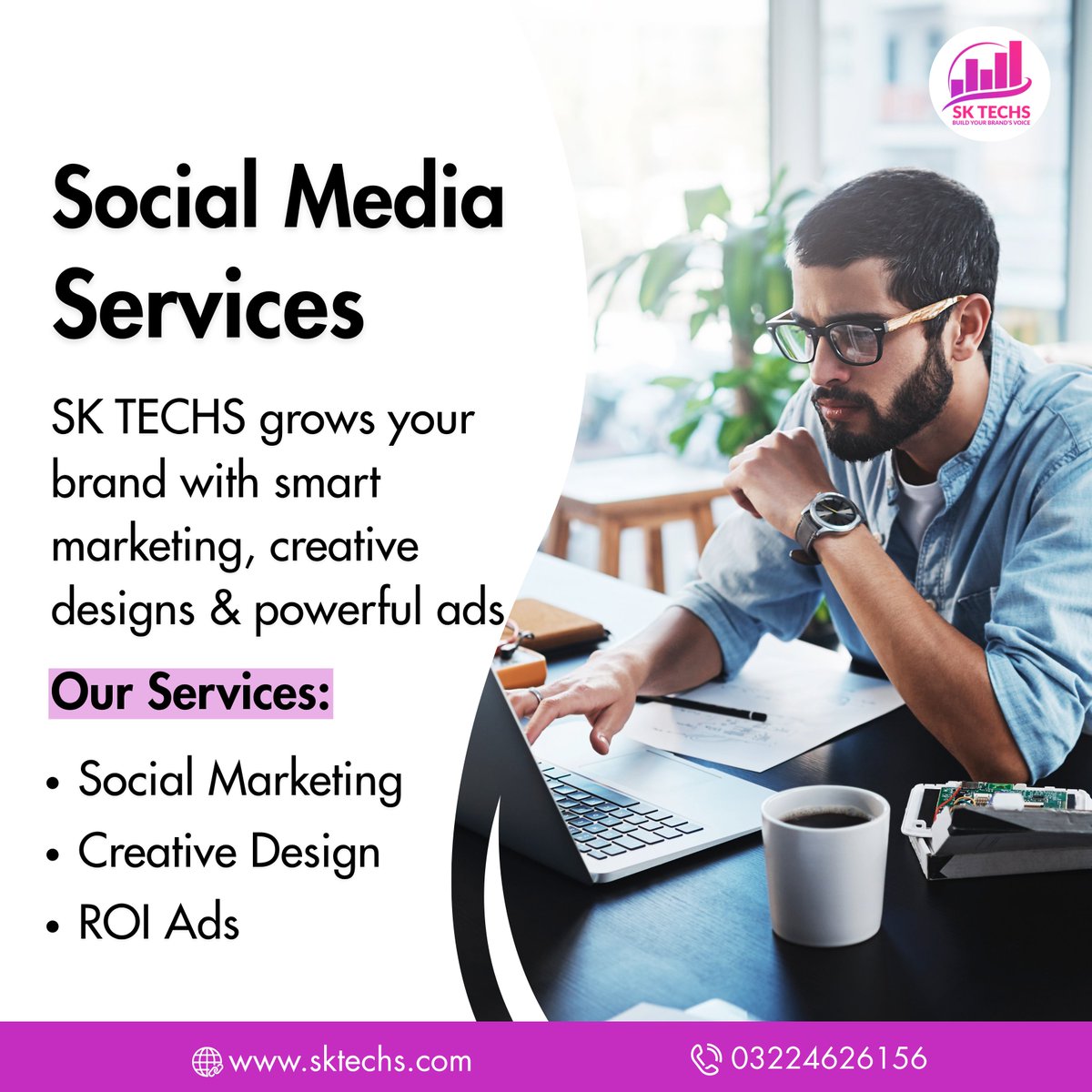 SKTechss's tweet photo. Elevate your brand with SK TECHS.

From SEO and social media marketing to paid ads and web development, we help businesses attract customers and grow online.

Website: https://t.co/1oX5xFGzCK
.
.
.
#SKTechs #DigitalMarketing #SEO #SMM https://t.co/0D3gI4BS3b