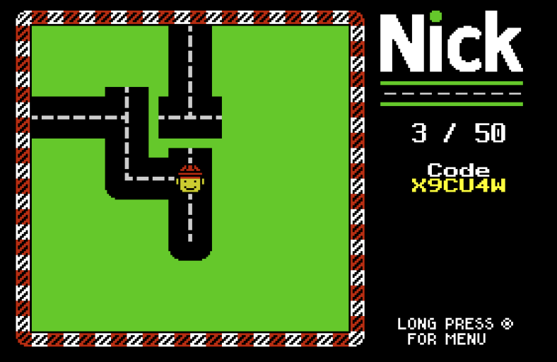 mundospectrum's tweet photo. 🆕 Nick, un nuevo y adictivo puzzle para ZX Spectrum ya disponible.
🛣️ Controla a Nick y reconecta las carreteras.
5⃣0⃣ Niveles progresivos.
Noticia completa: 👇
https://t.co/BYs9HtxlH4

#ZXSpectrum #Homebrew #Retrogaming #Spectrum #Puzzle https://t.co/9Ctw8vB6xA