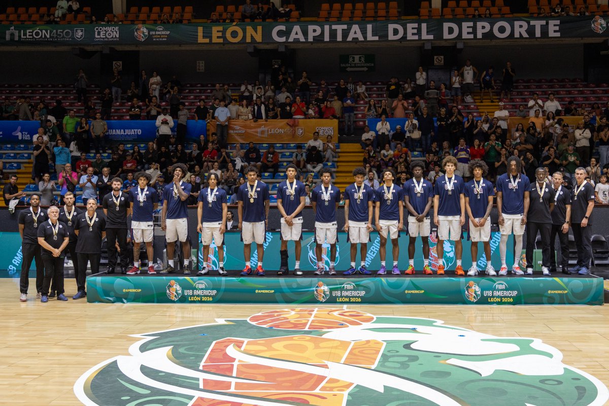 usabjnt's tweet photo. Podium Finish at the #U18AmeriCup 🥈

The 🇺🇸 #USABMU18 leave the tournament with the silver medal. 

🔗 https://t.co/OKR1okvF9E https://t.co/sHKIgyKH3n