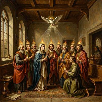 griff95525's tweet photo. The descent of the Holy Spirit tongues of fire. https://t.co/dMqQvSa9at