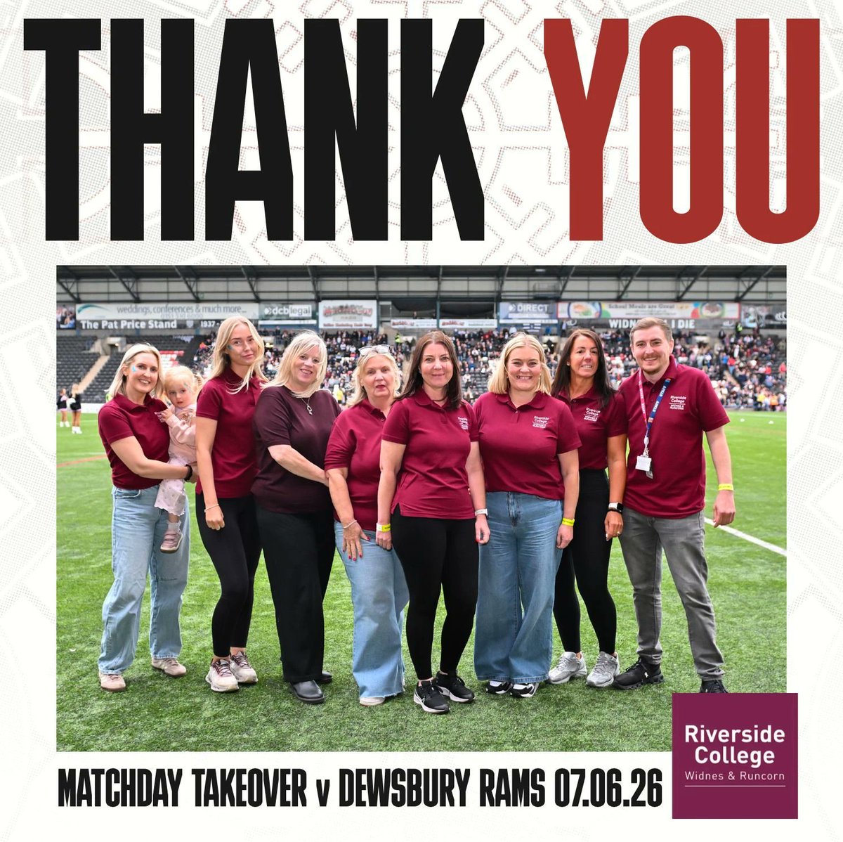 WidnesRL's tweet photo. We want to take a moment to thank @riversidecoll for their Matchday Takeover on Sunday!

We hope you had a fantastic day 🤝 https://t.co/4u2uHgSYJc