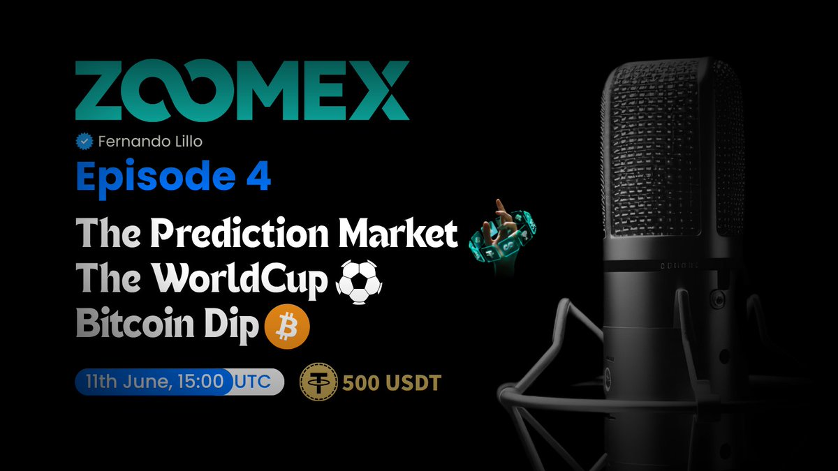 ZoomexOfficial's tweet photo. ✌️You bet on your team to win. But do you bet against them just in case? 😏

🎙️This week: Goalkeeper vs. Trader. Penalty kicks vs. liquidations. And the most uncomfortable question we have ever asked: Do you hedge your own loyalty?

💰500 USDT for the comment. To qualify: 
Leave your UID and show us your holdings in the prediction market.
#ZOOMEXHotTakes #WorldCup2026 #Bitcoin