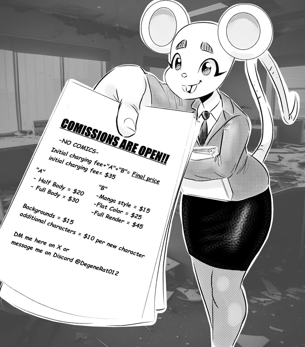 DegenRat_NSFW's tweet photo. 🚨Comissions are Open!! 🚨 https://t.co/nBsJqEgw57