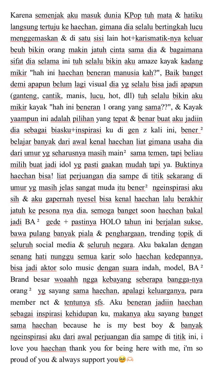 _hcsfs's tweet photo. @Xegaqie_ Buat haechan sayangku semoga selalu bahagia, selalu dikelilingi orang yang sayang sm dia dijauhkan dari para antis yg jahat. Dan selalu diberikan kesehatan serta karirnya semakin melejit🐻🤎

#해찬생일_완전_크레이지
#TasteOf26withHaechan
#HAPPYHAECHANDAY https://t.co/7JUDa4rMLW