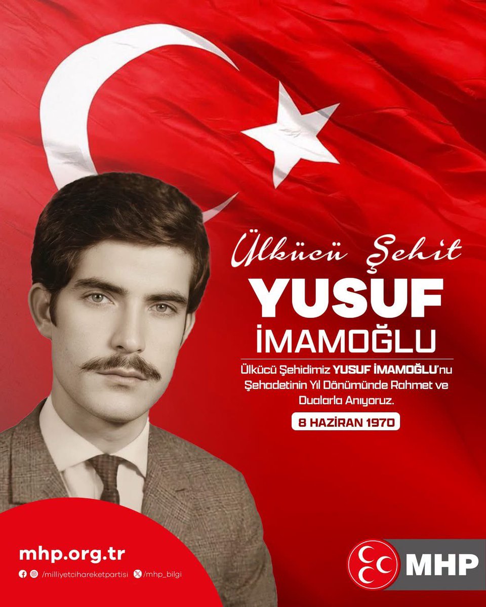 merdogan_48's tweet photo. Ülkücü Şehidimiz Yusuf İMAMOĞLU'nu şehadetinin yıl dönümünde rahmet ve dualarla anıyoruz. https://t.co/y3bDRGwnP8
