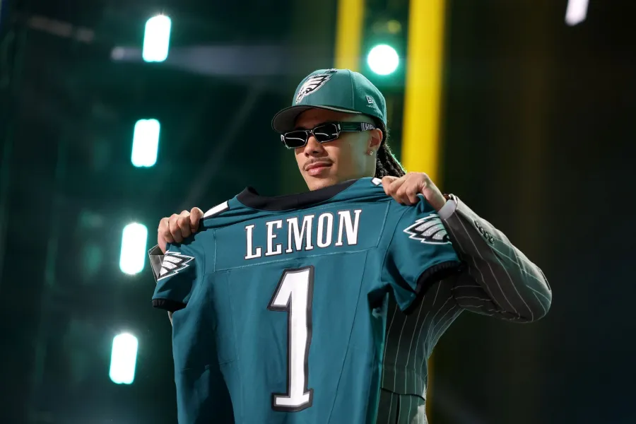 CadenBahry's tweet photo. Season Long Prop #5

Makai Lemon O 600.5 Rec Yds (Score)

This play is very similar to the Carnell Tate play. 1st round WRs were good to me last season, and I will continue to bet on the safest players this year as well.

This is not as much of a smash play as Tate was for a few reasons...

Tate is a #1 option; Lemon is #2 behind Smith
Tate was drafted 4th overall; Lemon was 20th

However, Lemon has a few things going for him as well...

His line is 100 yds lower than Tate's
He is in a better offense with Philly

22/26 healthy 1st round WRs have hit this line since 2018
7/9 have hit this line when they were clearly the #2 option or had lots of tgt competition (Legette and Q. Johnston did not)

The Eagles' offense should look much smoother this year now that they have a new OC.