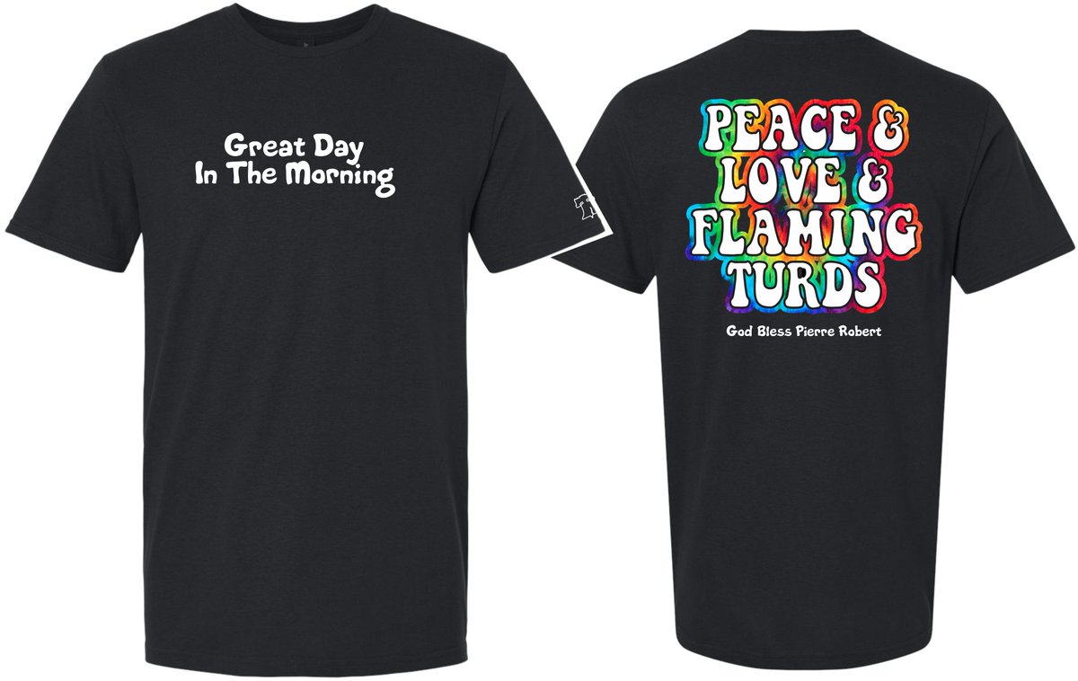 runfatpat's tweet photo. BE MORE PIERRE or FLAMING TURDS t's
Proceeds  split among the charity partners of
https://t.co/JVPS9tHwQR
July 25 2026 NEPhilly benefits Kyle Ambrogi Foundation, American Foundation for Suicide Prevention &amp; in Pierre's name MANNA
https://t.co/Fc5gOSbFLW 
https://t.co/Ht7kfmMD5P https://t.co/Ya5roHtslI