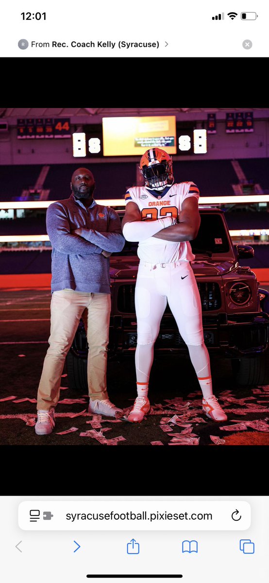 Chima2027's tweet photo. Great OV @CuseFootball !!  Glory to God. 

#FRANchise #GoOrange https://t.co/4phjRw9Dd4