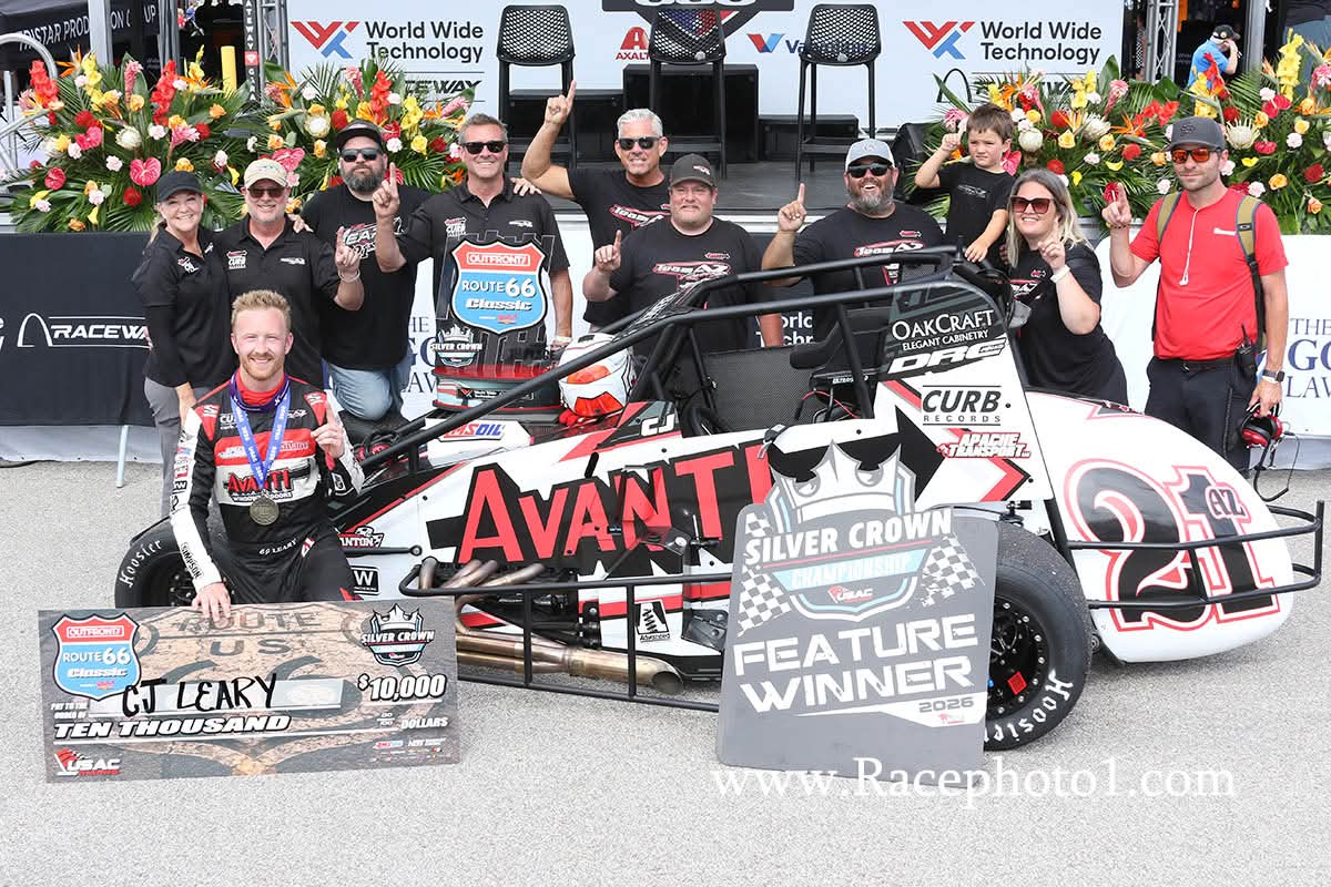 RacingRick57's tweet photo. USAC Silver Crown...St. Louis Winner CJ Leaky 🏁 Congratulations CJ and Your Team🏁 https://t.co/XsdGqnWpft