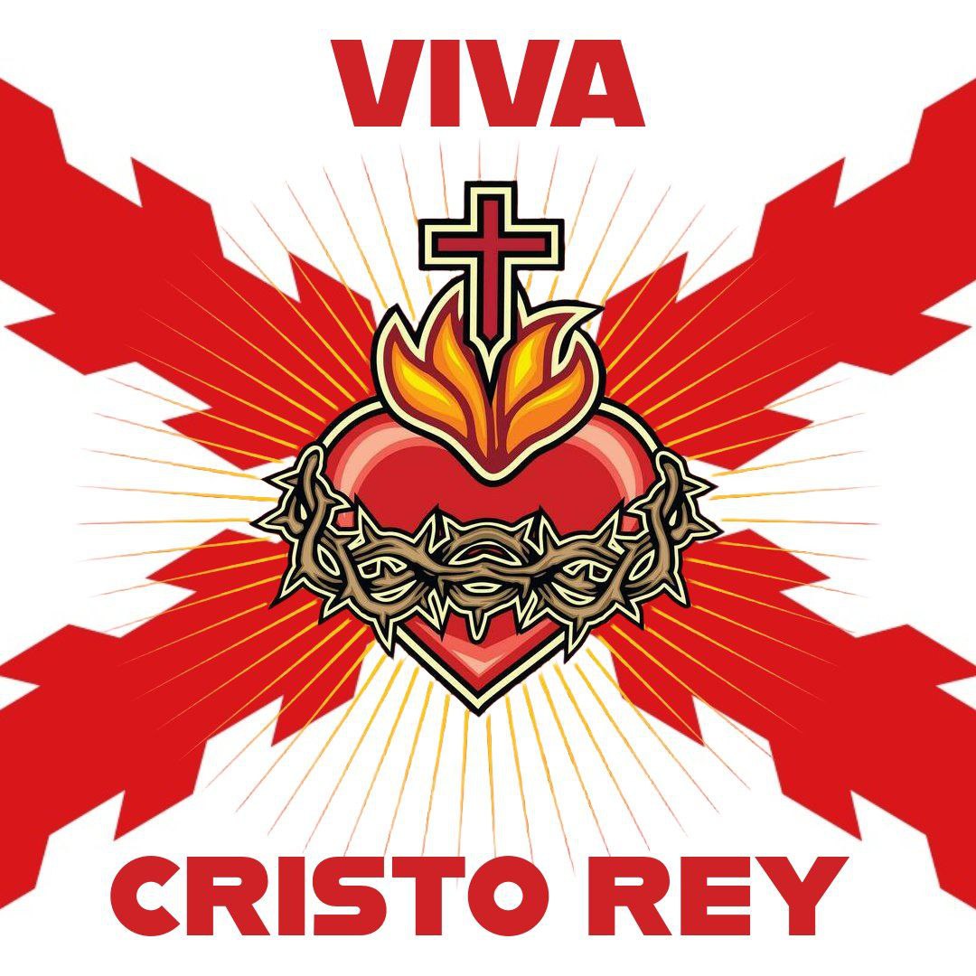 Premios_C_Etayo's tweet photo. ¡Viva la #Hispanidad Católica!

¡Viva Cristo Rey! https://t.co/2wK39RP3jf