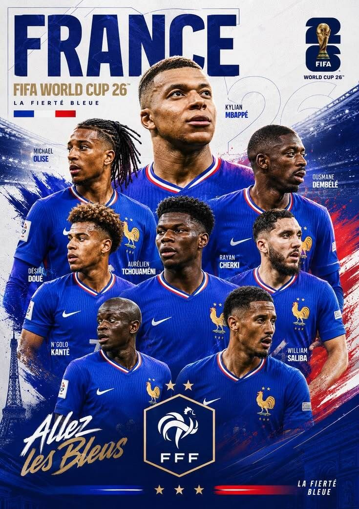 JUNECLAUDIA2's tweet photo. France take on Northern Ireland in their LAST tune-up before the World Cup and after that shock loss to Ivory Coast, Mbappé and co. have something to prove! 😤⚽Rayan Cherki has been turning heads all pre-season and is pushing hard for a starting spot tonight could be his moment! https://t.co/MA6BsZyFY3