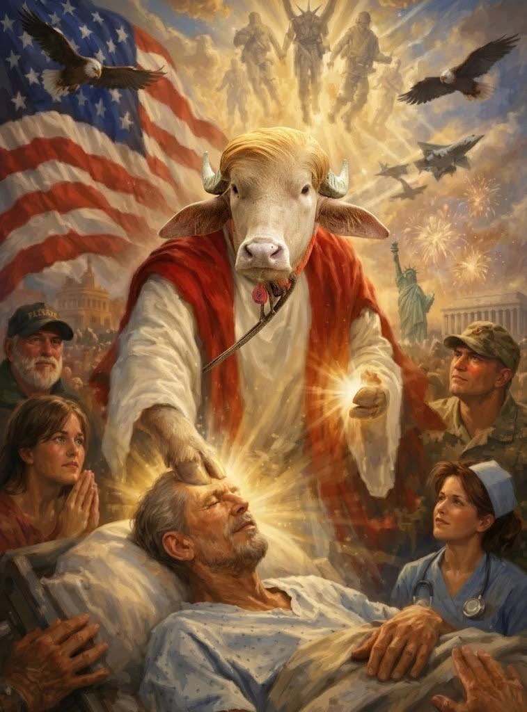 Balancewh's tweet photo. The story behind $BUFFDON isn’t manufactured, it’s a real albino buffalo with that legendary Trump hair going viral from Bangladesh. 

We’re just a bunch of holders honoring the chaos organically. 

No raids, no games. Just pure community energy charging forward. 

Who’s in the herd? 🐂 

$BUFFDON