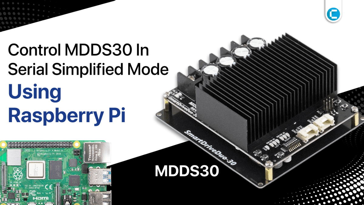cytrontech's tweet photo. This is how you can control SmartDriveDuo-30 (MDDS30) in Serial Simplified mode using a Raspberry Pi.

Lean More here: https://t.co/RBQJFAkrV7 https://t.co/PDOg1X9TYD