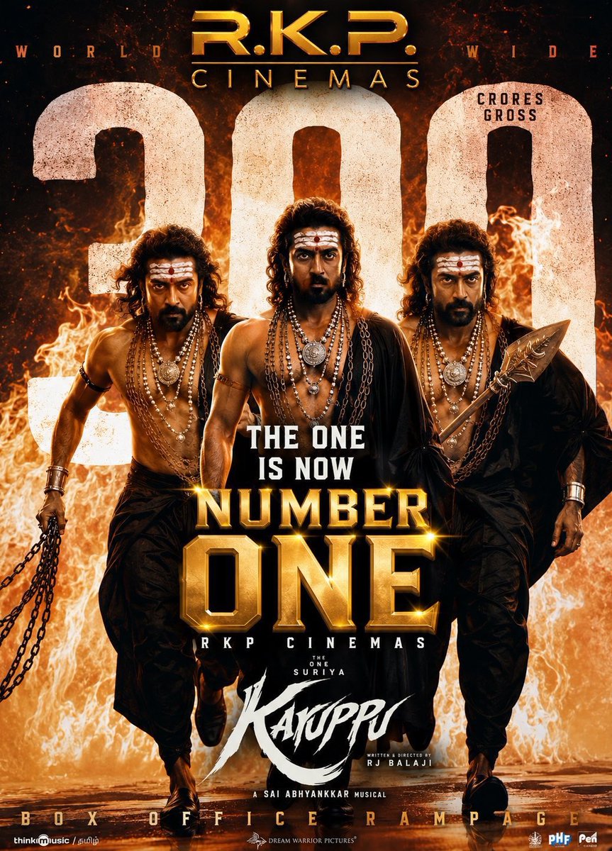 TMSFC_OFFL's tweet photo. Some AT record breaking #Karuppu thaandavam: 

1. All time highest footfalls and grosser in RKP cinemas 

2. All time highest footfalls and grosser n Vettri Malararasan 

3. All time highest footfalls in Rohini Koyambedu

4. All time highest footfalls and grosser in Ritzy Madurai https://t.co/bYUVvRCrqY