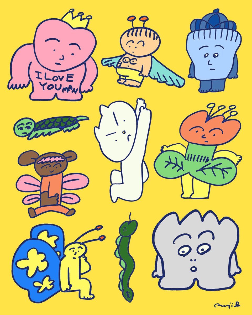 Boojil's tweet photo. 新しいキャラクターがたくさんできたので、ずっと引き出しにしまってあった新しい作品を少しずつ形にしていこうかと思う。幼少期、漫画家になるのが夢で、これまで3冊書籍を出版したけれど、今回の作品はいままでにないフィクションとノンフィクションを織り交ぜた話になると思う。 https://t.co/P9fcNxTQc1