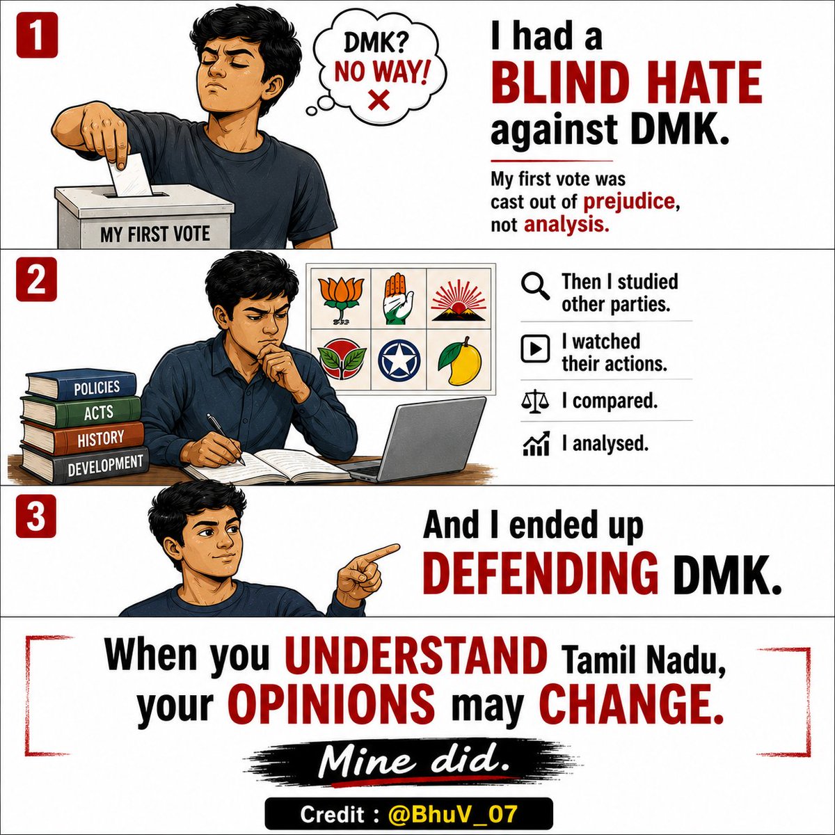 dhayananth4tn's tweet photo. When you understand TN, you will defend DMK.
Credit : @BhuV_07 https://t.co/vKZRNmF9aa