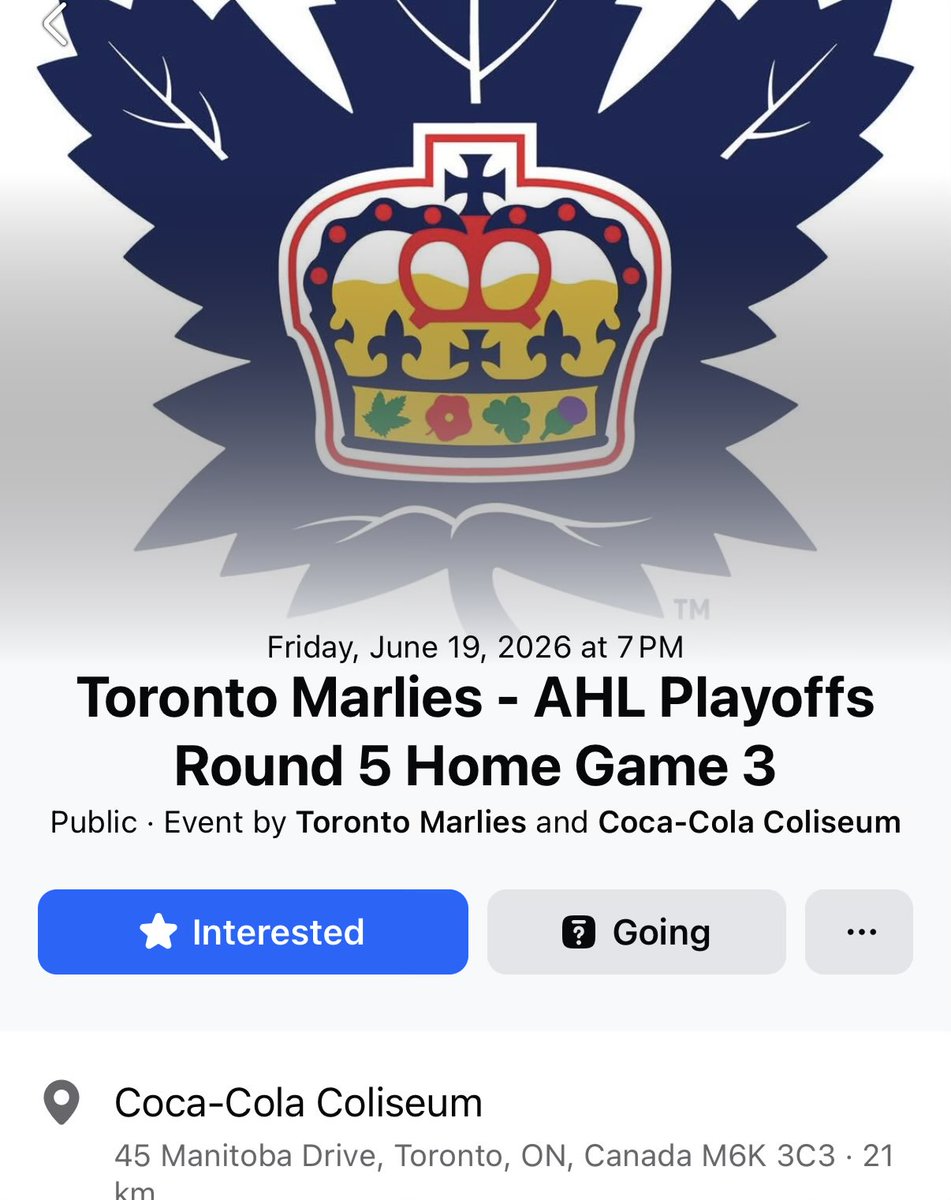wan2b007's tweet photo. @ConnorW1634 @TorontoMarlies It would seem that our opponents will have home ice advantage for this series, and we are hosting games three and four, at the very least. Starting next Friday. https://t.co/QYlQKpU1kR