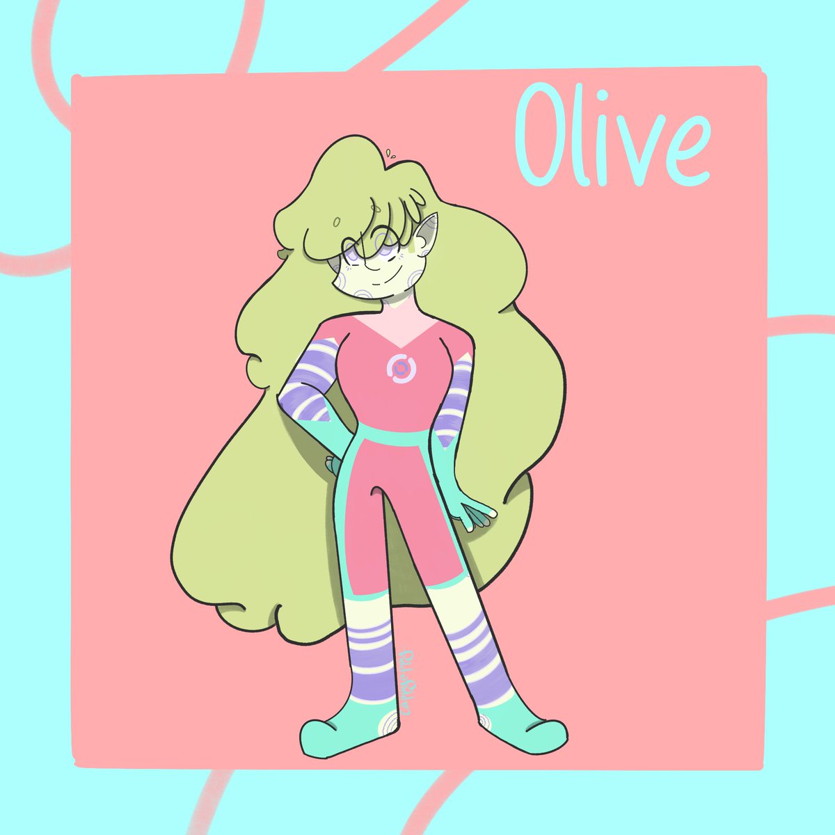 cappy_appy's tweet photo. ✨MEET ‘EM UP 3.0✨

Meet Olive! Olive is a fellow superhero in Charlie’s universe! I’m still working on the lore, but I love her ☺️
-
-
#originalcharacterart #superhero #digitalart #artist https://t.co/4eumO4Qyu9