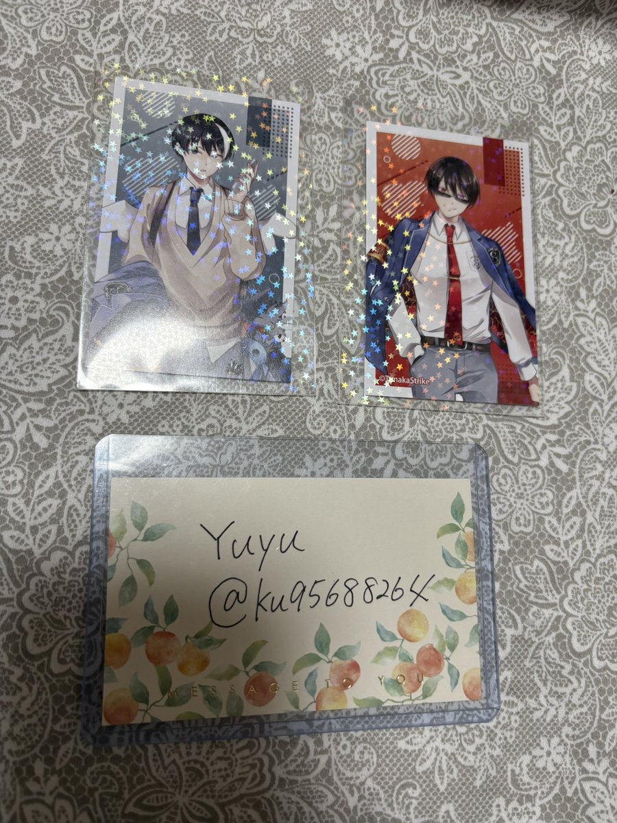 ku95688264's tweet photo. 【交換】 SERVAMP サーヴァンプ 学園風 トレーディングイラストカード トレカ

譲)  リヒト、椿

求)  御国

郵送希望
検索からでもお気軽にお声掛けください。
よろしくお願い致します。 https://t.co/RSf3N3nqhW