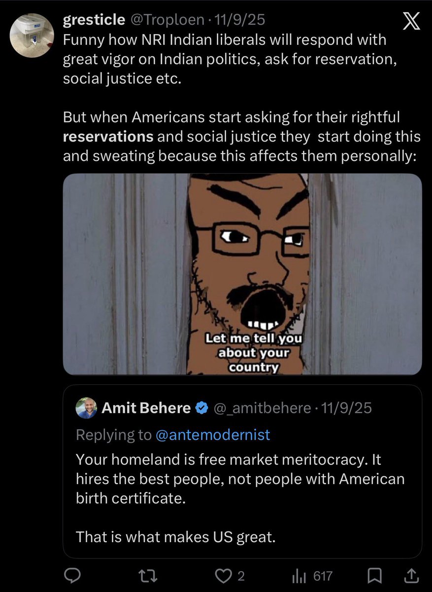 Troploen's tweet photo. @har777 @LPI4India He preaches the opposite in the US https://t.co/wG5k8BtmV8