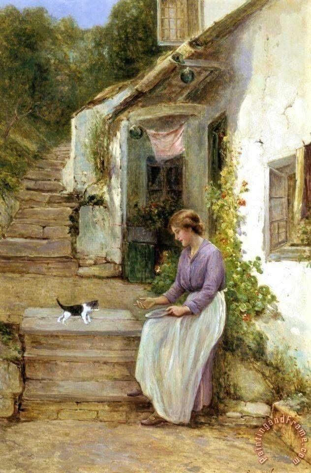 annie151092's tweet photo. Playing with the Kitten
Artist: Ernest Walbourn (1872-1927) #paintings #art https://t.co/uRGYHrT871