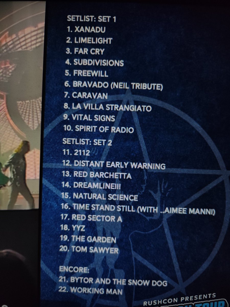 BlueShiftBlog's tweet photo. This is a amazing set list, let alone for a couple of guys in their 70's. https://t.co/4kqjUcziFO
