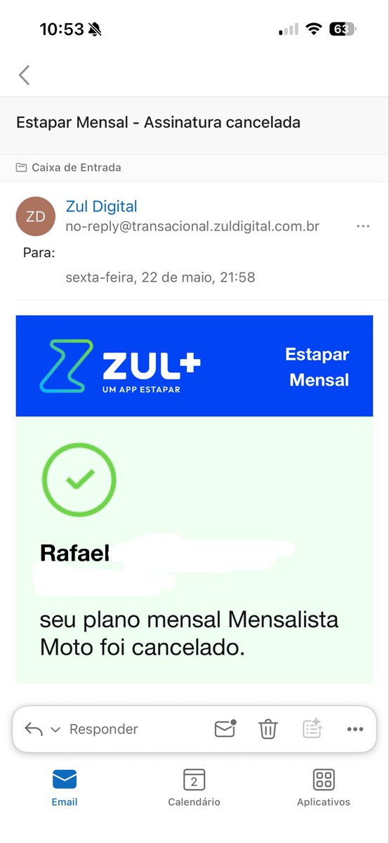 RafaDcn's tweet photo. Cancelei a assinatura mensal dia 22/05, a lógica era o acesso ser concedido até o fim do mês que PAGUEI, mas não se deu dessa forma, me tiraram o acesso no final do dia 22/05/26 e não me estornaram os 9 dias finais do mês!!! (23/05 à 31/05), estão sendo desleais @zuldigitalmktg https://t.co/dHq51EsjHr