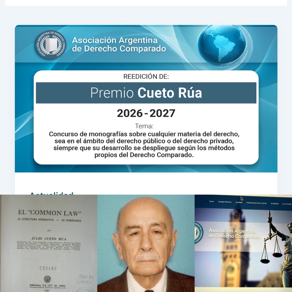 AADComparado's tweet photo. 💻📚 Presentamos la edición 2026-2027 de nuestro clásico prestigioso premio 🥇👇🏼

¿Ya has pensado el tema?

https://t.co/dN2quk8PkH https://t.co/oDcTolyszY