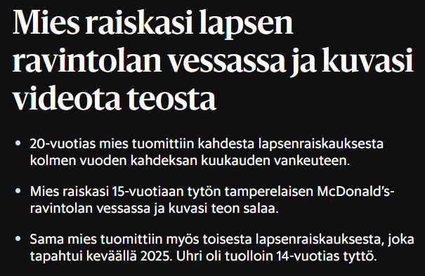 gothammer's tweet photo. Niinpä niin.

"HS ei julkaise tuomitun nimeä uhrien suojaamiseksi."
https://t.co/fSYZUSQxYb https://t.co/yLCVd1ZM3Z