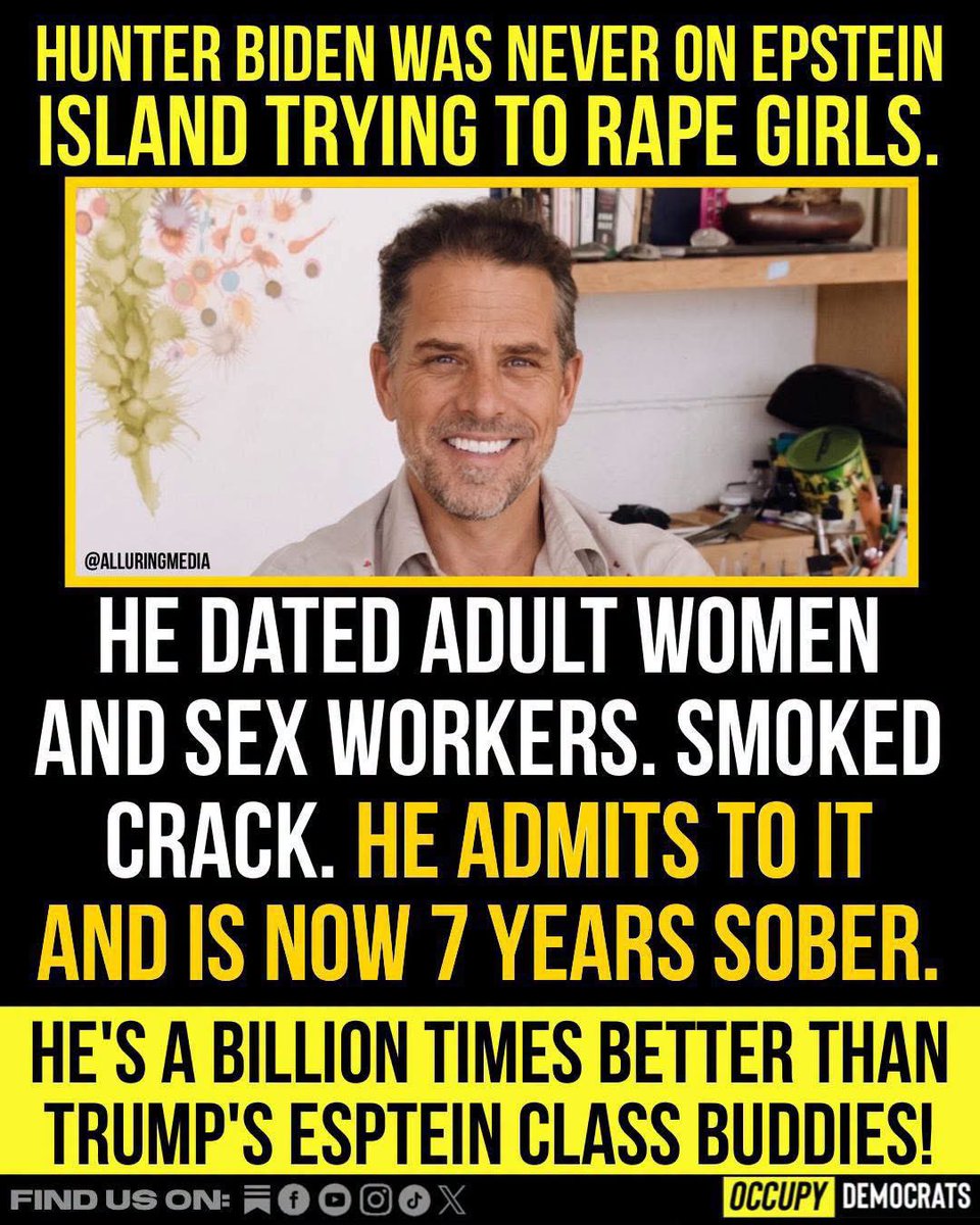 BiatchDulce's tweet photo. MAGA can go suck a d*ck! 
At least @HunterBiden is real and not denying his past mistakes and is owning up to them. 

Unlike some others we know of who continue to lie and cover up for pedophilia lovers. https://t.co/0UGOFxHFUw