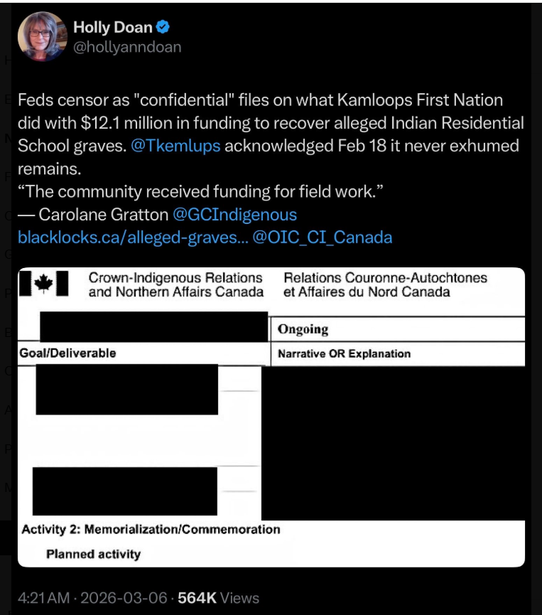 FrancesWiddows1's tweet photo. We need TRANSPARENCY about the #Kamloops215Deception, @GCIndigenous! How can these files be "confidential" when @Tkemlups announced to the world on May 27, 2021 that the "remains of 215 chidren" had been "confirmed"? https://t.co/vaniTYM5Cu