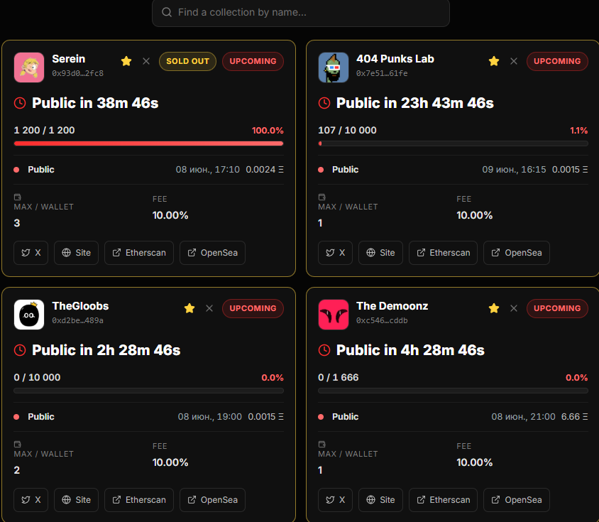 Nik0_eth's tweet photo. There will be a couple of good mints today, namely

@sereinoneth 

@TheGloobs

@the_demoonz

and one degen that you can simply follow as the mint phase progresses

@404punklab https://t.co/C8W9d4zUE1