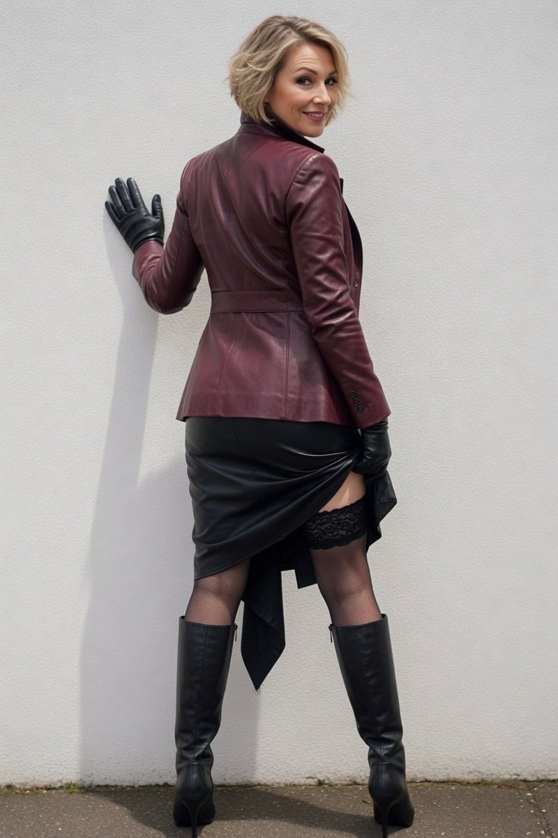 leather_desires's tweet photo. Having fun in her lovely leather outfit.💋 https://t.co/3ARGpe4C0Z