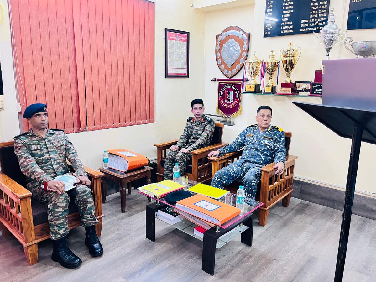 utkalpride's tweet photo. 🇮🇳 Leadership, Legacy & Excellence: DDG NCC Odisha Visits 1 (Odisha) Girls Battalion 🇮🇳

✨ A proud day for 1 (Odisha) Girls Battalion, NCC, Bhubaneswar!

Cmde Vikram Singh, Deputy Director General, NCC Directorate Odisha, accompanied by Col SCS Shekar, SM, Group Commander, NCC Group HQ Cuttack, visited the Battalion on 05 Jun 2026.

🎖️ The dignitaries were accorded a ceremonial Guard of Honour, followed by an engaging interaction with the cadets and staff. During the visit, the DDG was briefed on the remarkable achievements and rich legacy of the oldest and one of the most illustrious NCC Girls Battalions in Odisha.

👏 Cmde Vikram Singh appreciated the outstanding accomplishments of the cadets and encouraged them to continue striving for excellence in all fields. He also reaffirmed the importance of the "CADET FIRST" policy, emphasizing the commitment of all NCC functionaries towards the welfare, development, and empowerment of every cadet.

🌟 The visit served as a source of motivation and inspiration for the cadets, reinforcing the values of discipline, leadership, patriotism, and selfless service to the nation.

🇮🇳 Jai Hind! 🇮🇳

#NCC #CadetFirst #OdishaNCC #1OdishaGirlsBn #Leadership #YouthEmpowerment #NationBuilding #Bhubaneswar #Cuttack #NCCOdisha #UnityAndDiscipline #JaiHind