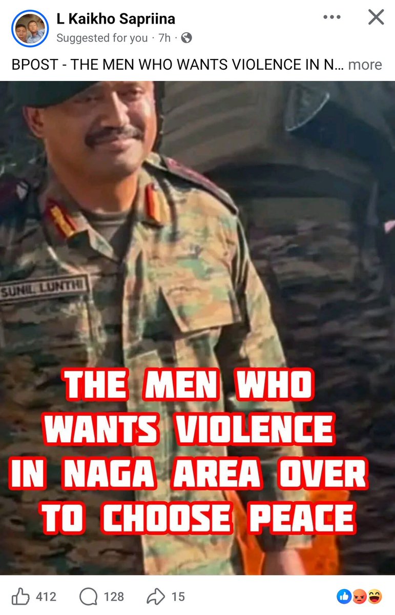 SeiminDoungel_'s tweet photo. 📌 A cheap attempt has been made by the Tangkhuls and ZUF-Kamson minions to nullified the video of Assam Rifles's CO, Col. Sunil Singh Lunthi as an old video which contradicts all the facts available (in pics). He is the officer in the video and still posted there carrying out his national responsibility dutifully as a soldier.

The only man who came up to Ukhrul to treat the Tangkhul snakes properly is this guy called Tah Chapa Col. Sunil Singh Lunthi. @official_dgar

Well done 👍💯 ✅🇮🇳🇮🇳🇮🇳