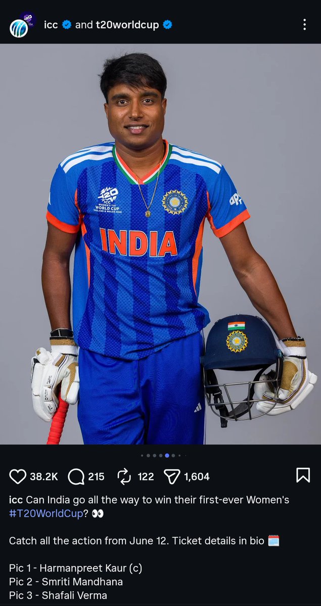 RealAnujX's tweet photo. Are men allowed to play on the women's team? 🙄 https://t.co/G0wkmcyeEM