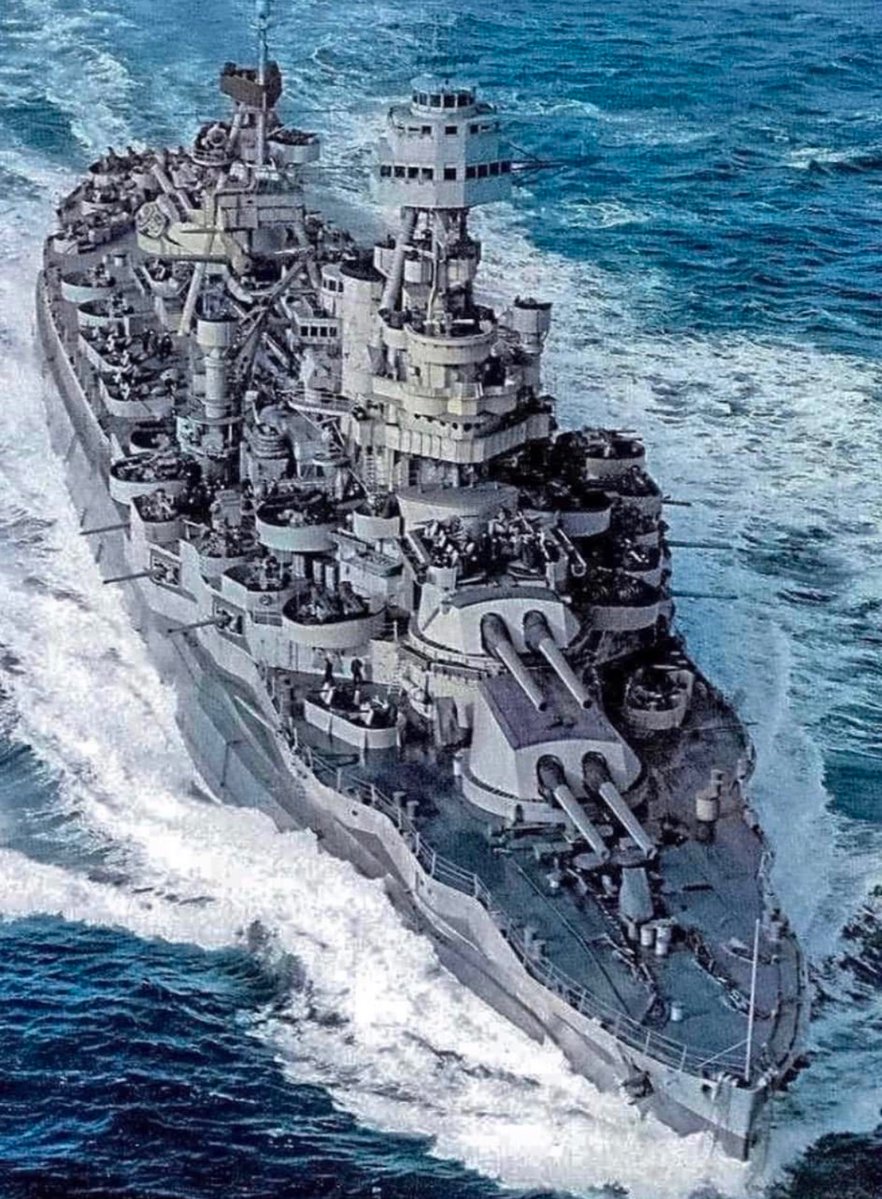 Jason_R_Burt's tweet photo. Days after the Normandy invasion, the USS Texas flooded herself in order to provide fire support for inland American troops. ⚓️ https://t.co/Wg5sFVGS4c