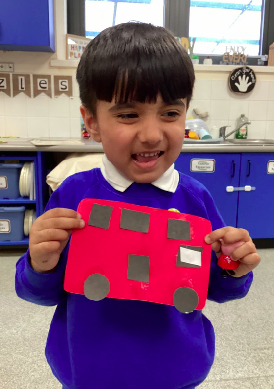 OAClarksfield's tweet photo. Linked to learning of the 'Naughty Bus' story, the Nursery children have enjoyed creating their own representation of the naughty bus character from the story. https://t.co/3mV9qFMjpk