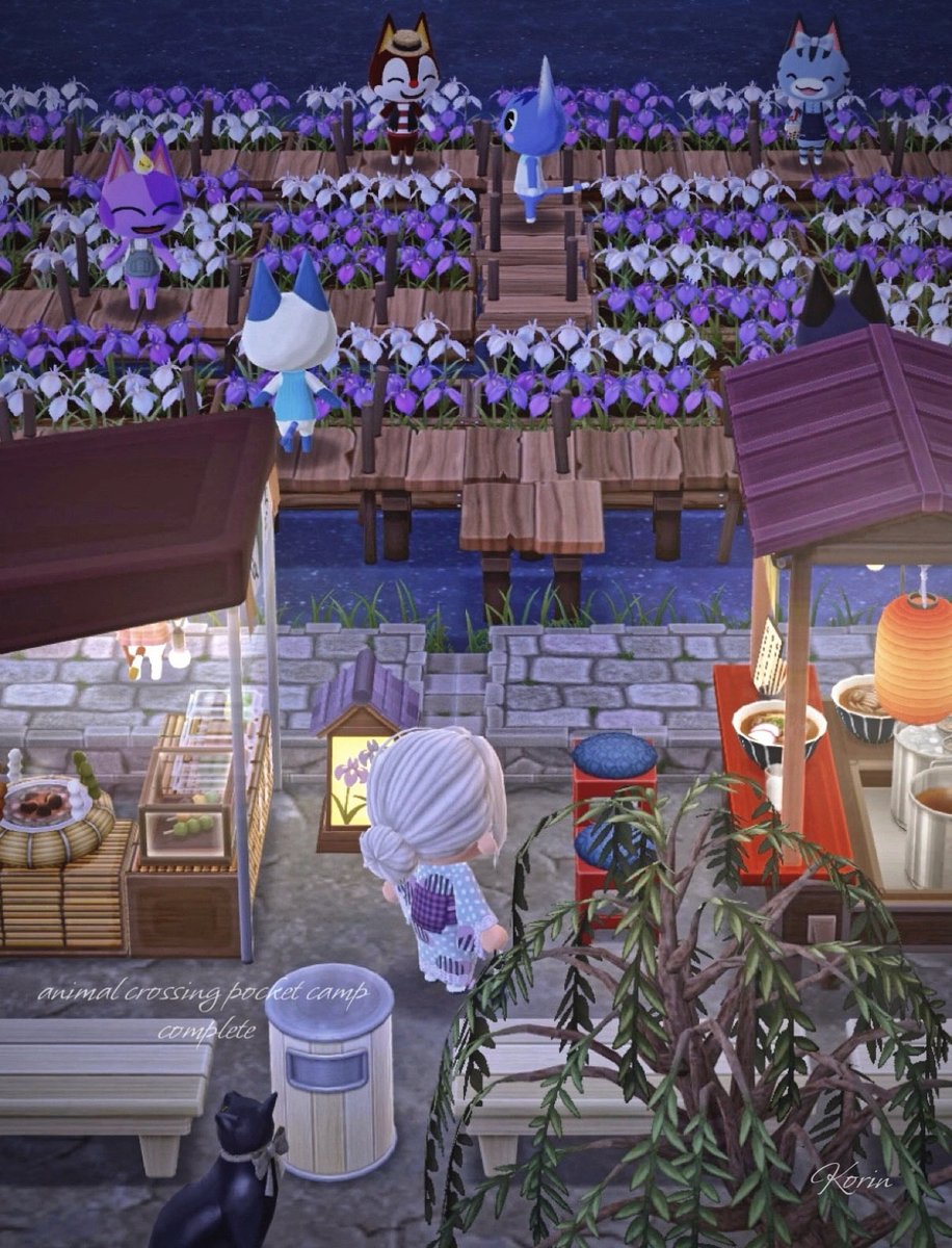 korin_acpc's tweet photo. 花しょうぶ祭り..🌙
#ポケ森コンプリート
#ポケ森 #ポケ森レイアウト
#acpc #acpcgallery #animalcrossing https://t.co/mELf71cqgI