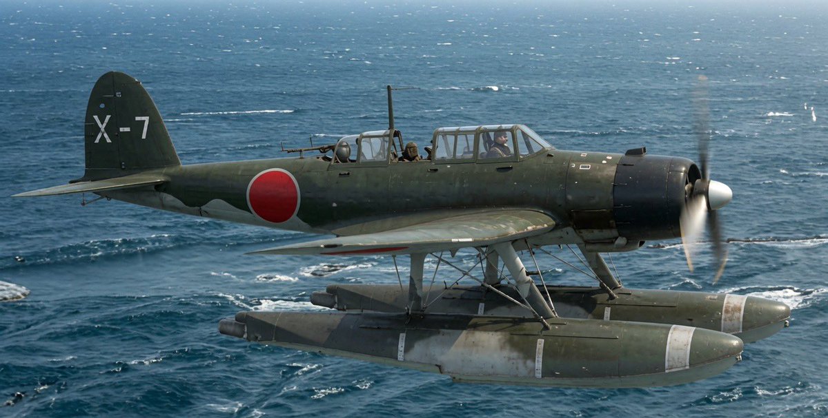 愛知 E13A 零式水上偵察機（略称：零式三座水偵、零水）。愛知航空機が