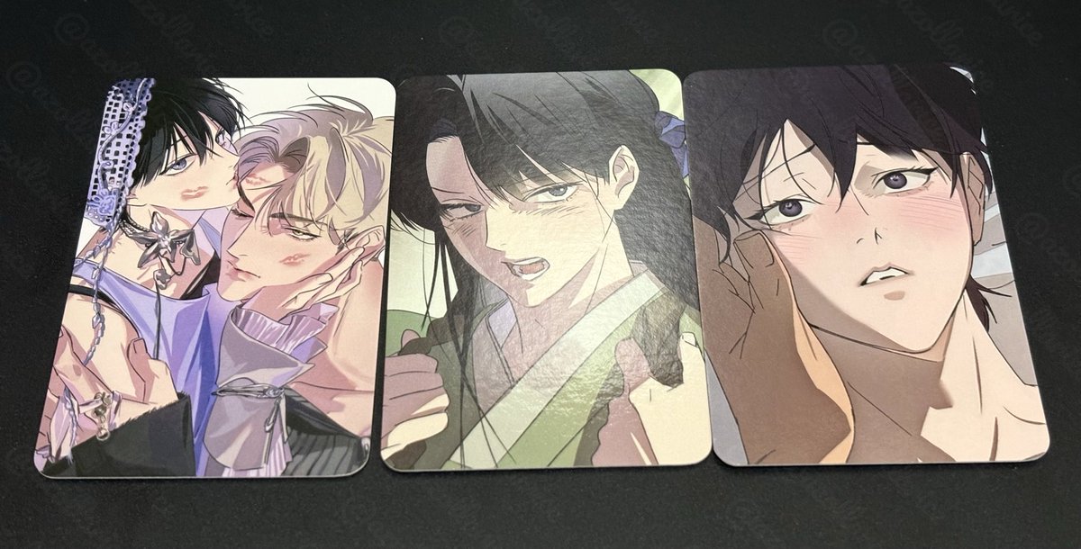 azollarice's tweet photo. wts wtt / ปล่อยส่งต่อ แลก พร้อมส่ง
บ่วงรักข้ามภพ the thread never burned 

ยังหาแลกอยู่ค่า 
ใบตรงกลางมี 2 ค่ะ

หรือปล่อยเซตสเปคู่ 3 ใบ 220 ค่ะ
ใบธรรมดา 45/1 

🚛eco 40 
สนใจสอบถามทางdm/mentionได้ค่า🙇🏻‍♀️🙏🏻
#ตลาดนัดmanhwa #ตลาดนัดมันฮวา https://t.co/ywQYjxTYVE