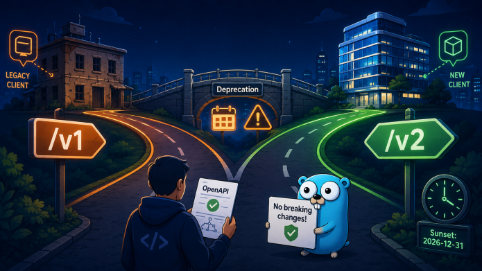 jacobussoftware's tweet photo. Versionamento de API: URL path (/v1, /v2) é a prática  mais simples e eficaz. Aprenda mudanças compatíveis vs breaking, como  deprecar com headers (Deprecation, Sunset), e versionamento em gRPC.  Guia prático → https://t.co/5g254gkwcx #APIVersioning #REST #gRPC https://t.co/CVcDMjkiEq