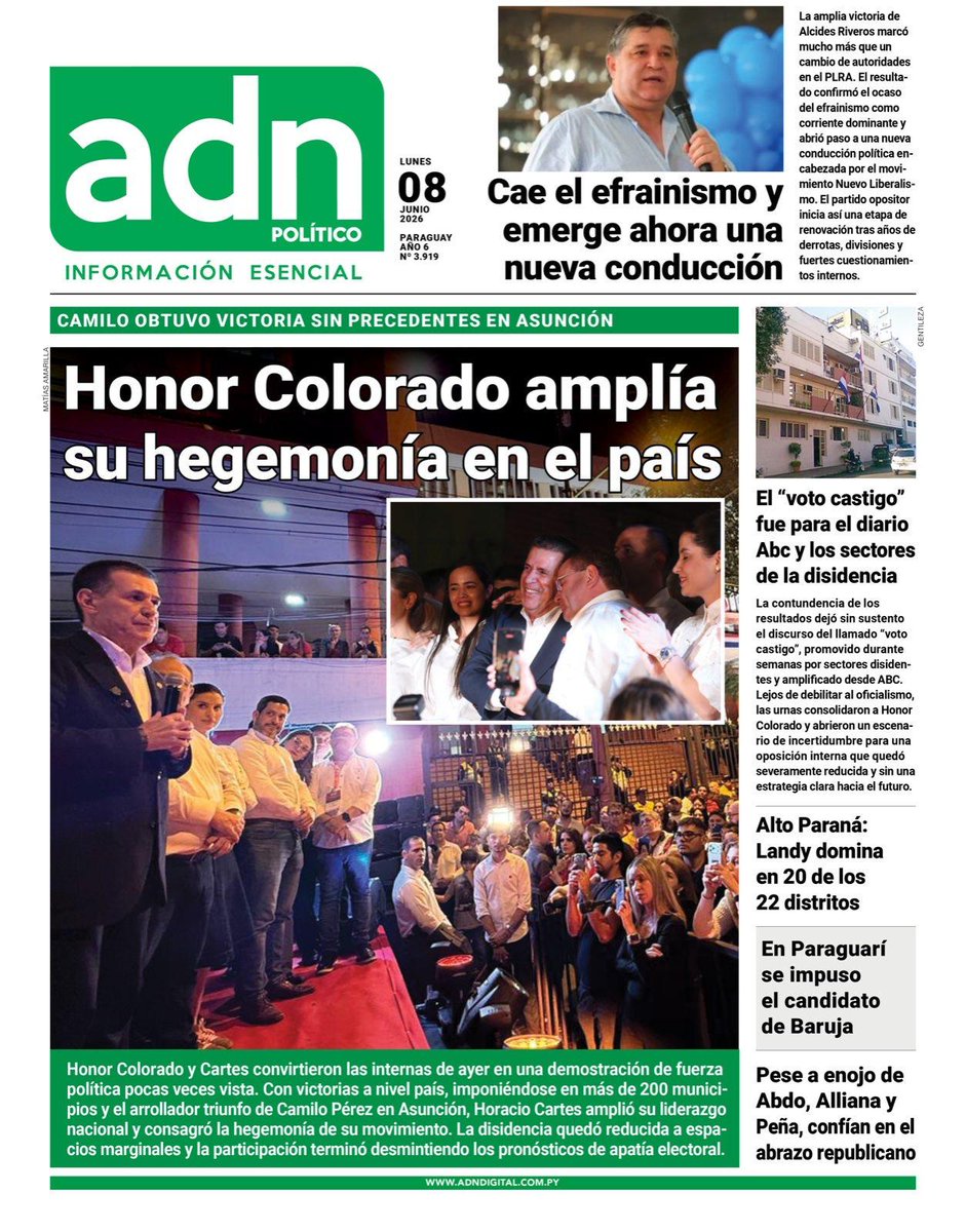 CVAMediosPY's tweet photo. Tapas! CDE @adn_paraguayo @diario_LaClave https://t.co/W9cCm9nS8D
