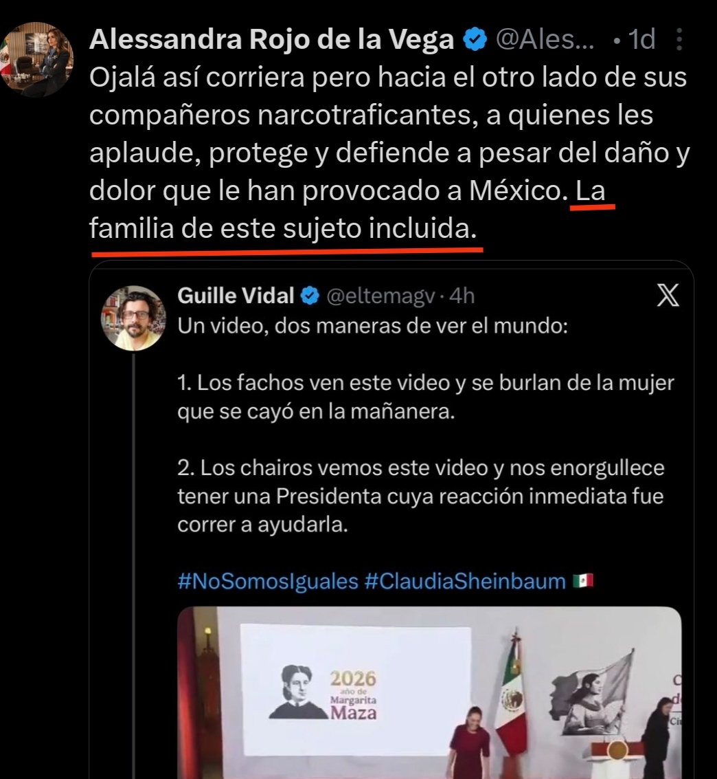 eltemagv's tweet photo. Bonito inicio de semana, menos a esa "servidora pública" que usa el asesinato de mi hermano para buscarse unos likes en redes sociales.

@AlessandraRdlv es de los personajes más viles, miserables y vulgares en la política mexicana (y eso es mucho decir).

#AlcaldesaDePocaMonta https://t.co/cB0hPJx0HP