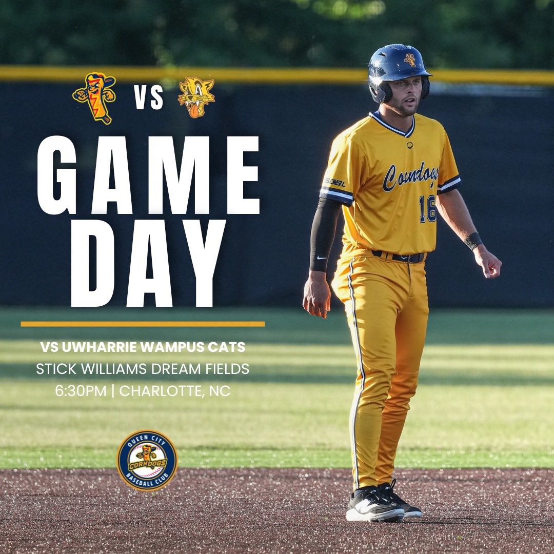 QCCorndogsBSB's tweet photo. Monday nights are better at The Stick! League play continues tonight as we take on the Wampus Cats. 
 
🆚 @gowampuscats 
⏰ 6:30 PM 
📍 Stick Williams Dream Fields
📊 Stats on game changer 

#CorndogsBSB || #RollDogs https://t.co/tjXUKOsdGJ