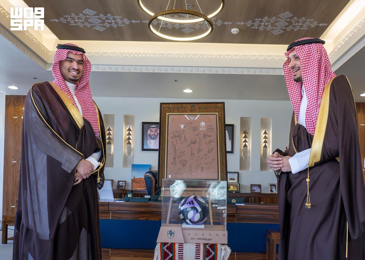 SPAregions's tweet photo. الأمير راكان بن سلمان يستقبل مسؤولي ولاعبي نادي الدرعية بمناسبة صعود الفريق إلى دوري روشن السعودي للمحترفين.
https://t.co/RHUtP7A8wL
#واس https://t.co/MjysO0WjxF