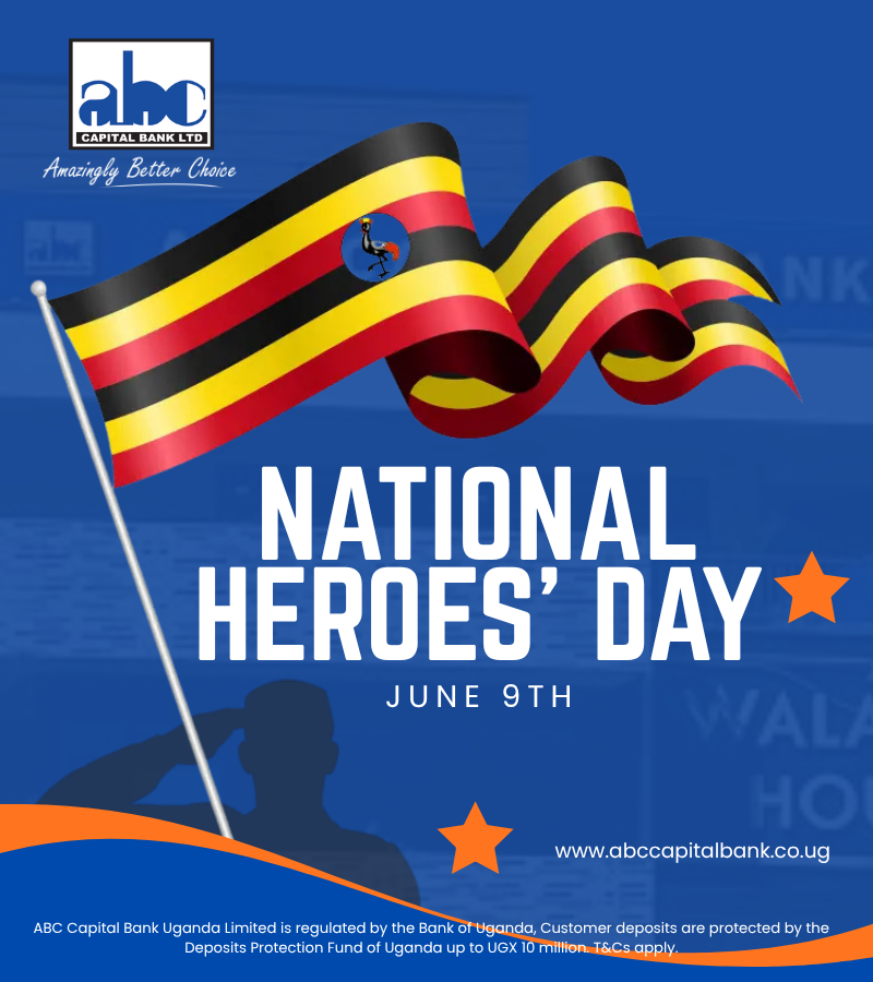 _ABCCapitalUG_'s tweet photo. Celebrating the courage, sacrifice, and legacy of Uganda's heroes.

Happy Heroes Day from @ABCCapitalBank1.

#HeroesDay #Uganda
#HeroesDay #Uganda #ABCCapitalBank #BuildingProsperityTogether https://t.co/Xis6VX6PMb