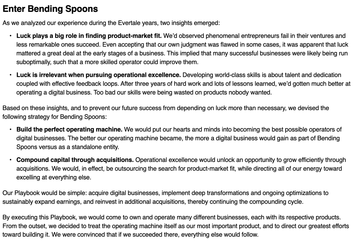 gerstenzang's tweet photo. Love this from the Bending Spoons S-1:
https://t.co/7gLihSz6Wt https://t.co/SNjh1xSJfN